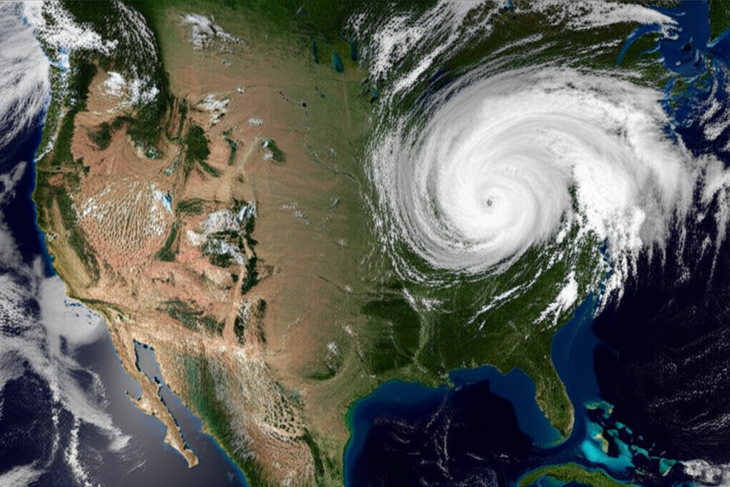 Multi-hazard climate risk map of the United States