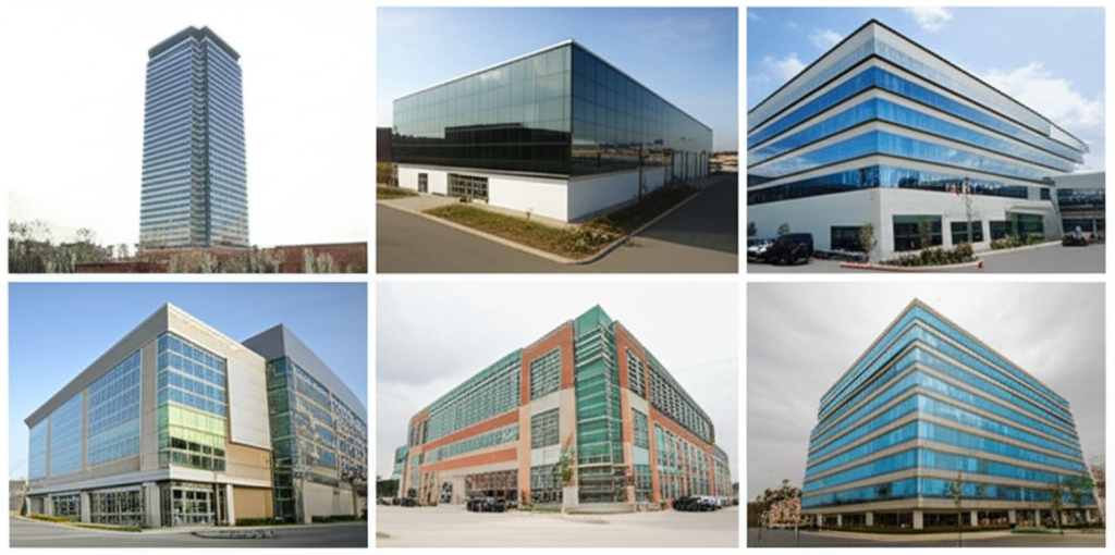 Visual representation of different REIT property sectors